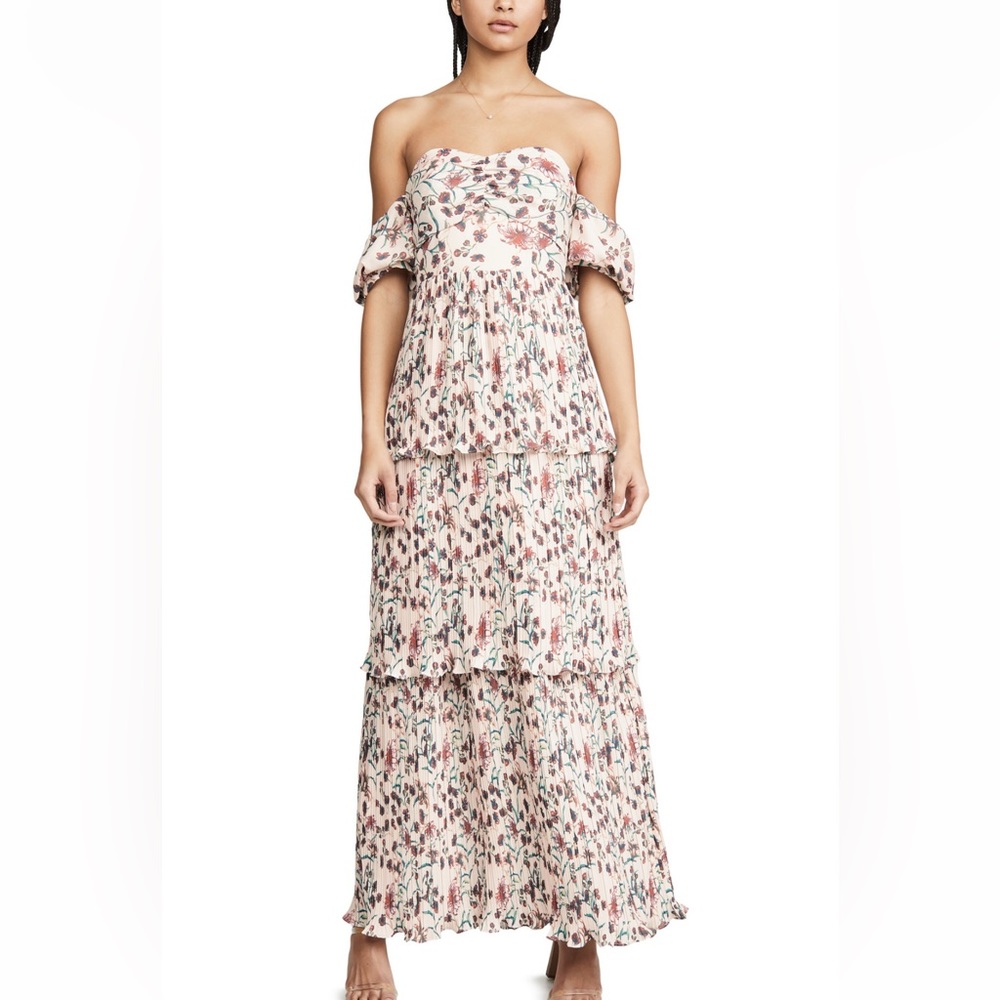 Shopbop O.P.T. Petal Maxi Dress / Red Floral